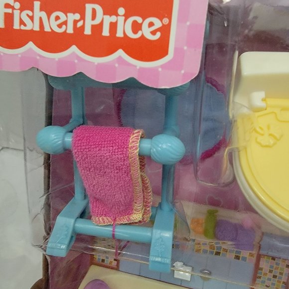 New Fisher Price Loving Family Dollhouse Bathroom Furniture Sink tub Baby Vanity - Picture 5 of 11